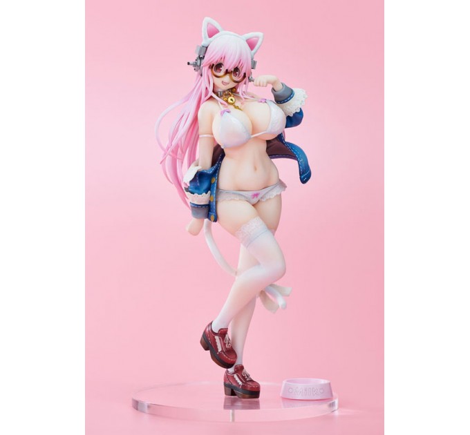 Super Sonico White Cat Ver. (Complete Figure)
