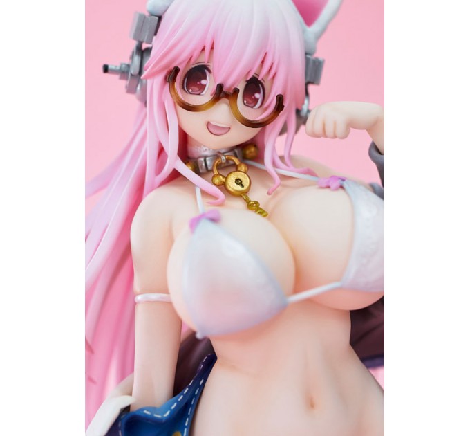 Super Sonico White Cat Ver. (Complete Figure)