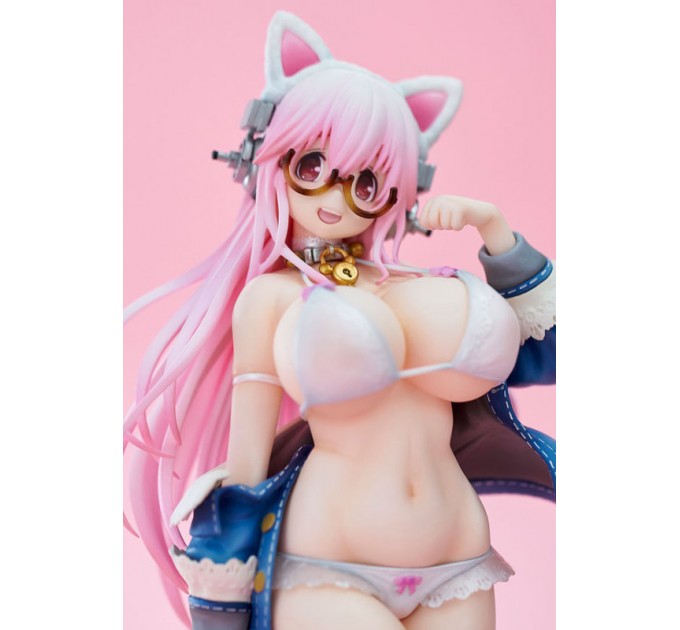 Super Sonico White Cat Ver. (Complete Figure)