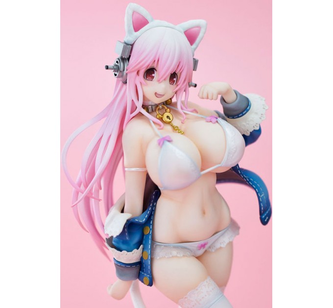 Super Sonico White Cat Ver. (Complete Figure)
