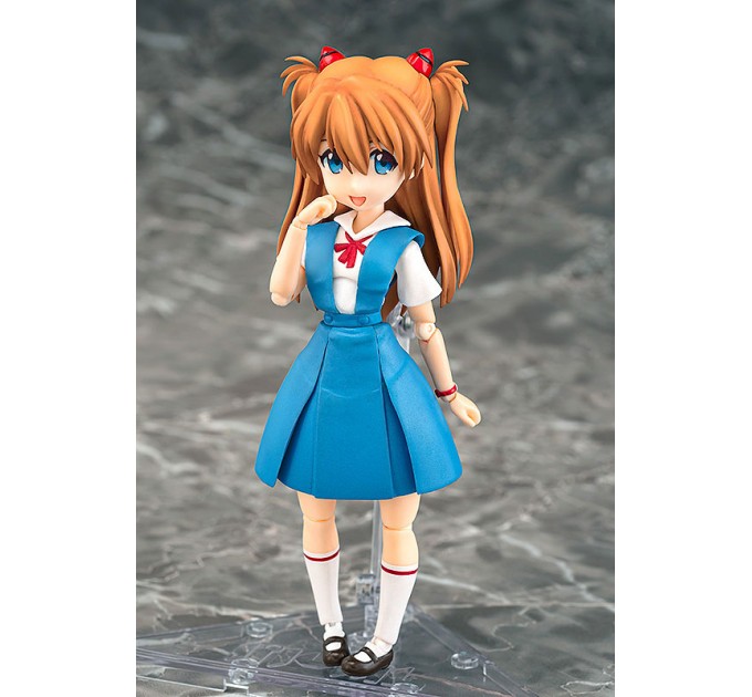 Evangelion: Asuka Langley Shikinami School Uniform Ver. (Action Figure)