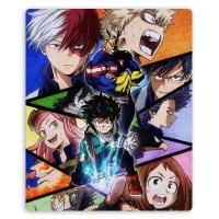 Коврик для мышки прямоугольный с героями аниме Boku no Hero Academia