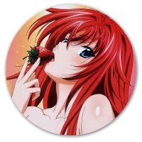 Коврик для мышки круглый High School DxD - Rias Gremory Strawberry