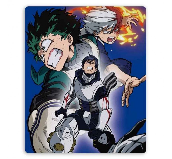 Коврик для мышки прямоугольный Boku no Hero Academia - Izuku Midoriya, Tenya Iida, Shouto Todoroki 