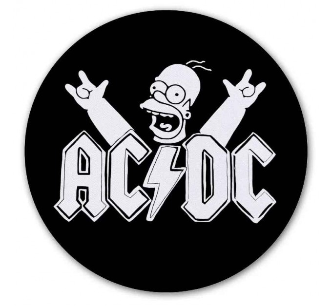 Коврик для мышки круглый Гомер AC/DC 