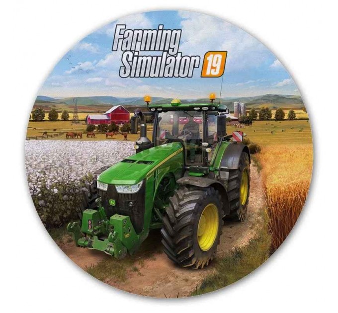 Коврик для мышки круглый Farming Simulator 19 