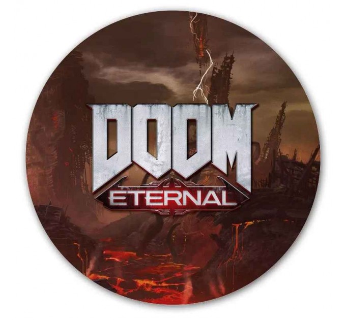 Коврик для мышки круглый DOOM Eternal Logo 