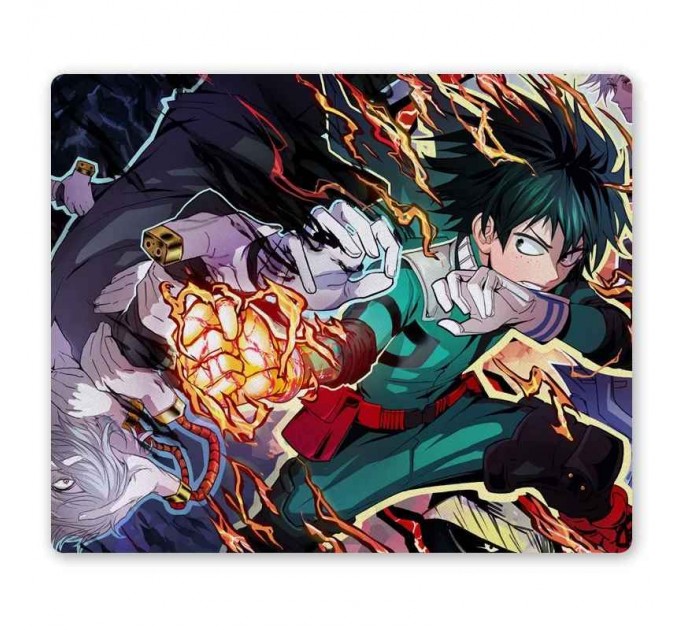 Коврик для мышки прямоугольный Boku no Hero Academia - Tomura Shigaraki и Izuku Midoriya 