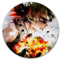 Коврик для мышки круглый Boku no Hero Academia Katsuki Bakugou