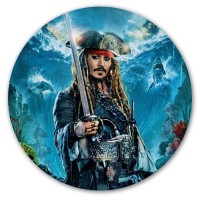 Коврик для мышки круглый Pirates of the Caribbean: Dead Men Tell No Tales Captain Jack Sparrow