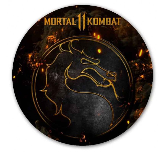 Коврик для мышки круглый Mortal Kombat 11 Dragon Logo 