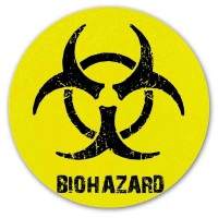 Коврик для мышки круглый Resident Evil Biohazard logo