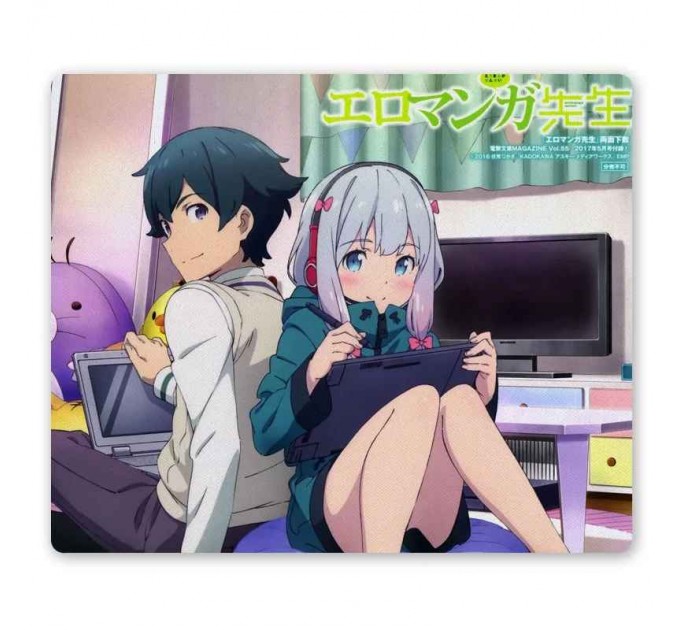 Коврик для мышки прямоугольный Eromanga-sensei Sagiri Izumi & Masamune Izumi 