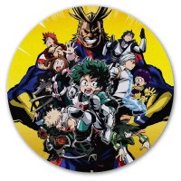 Коврик для мышки круглый Boku no Hero Academia Izuku, Katsuki, Ochako, All, Tsuyu, Minoru, Tenya