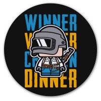 Коврик для мышки круглый PUBG - Winner Winner Chicken Dinner