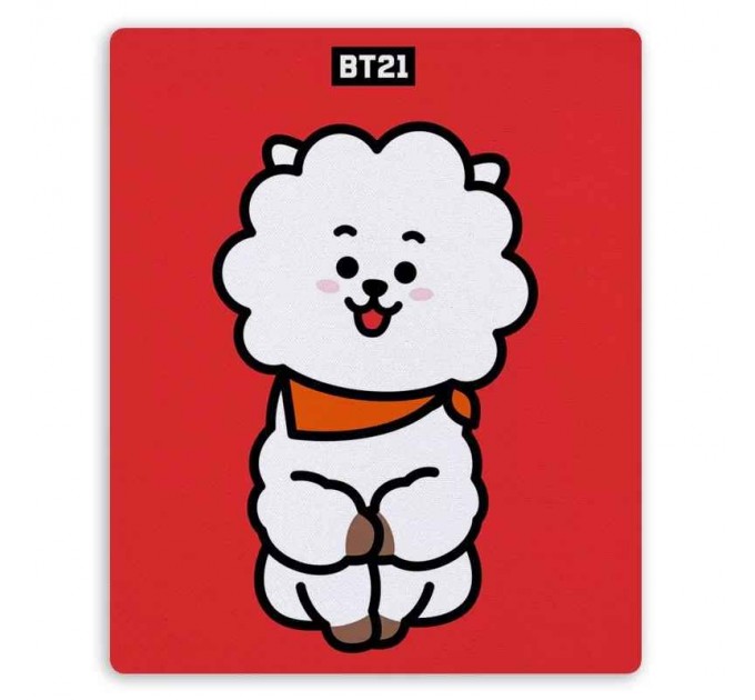 Коврик для мышки прямоугольный BT21 - RJ 