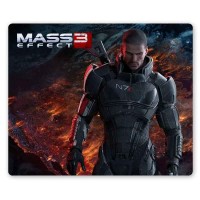 Коврик для мышки прямоугольный Mass Effect  Commander Shepard (male)