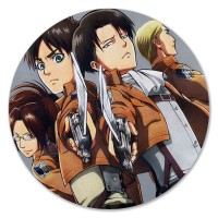 Коврик для мышки круглый Shingeki no Kyojin 