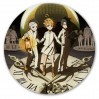 Коврик для мышки круглый Yakusoku no Neverland Norman, Ray и Emma 