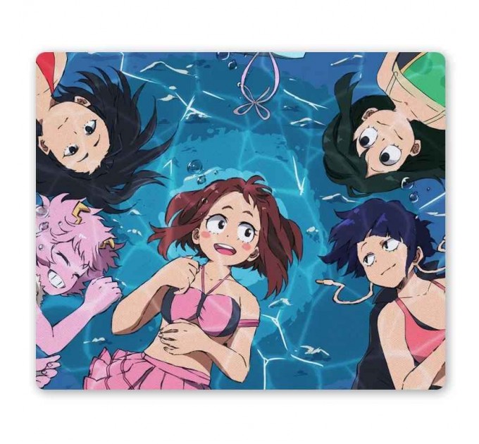 Коврик для мышки прямоугольный Boku no Hero Academia - Ochako Uraraka, Momo Yaoyorozu, Tsuyu Asui, Mina Ashido, Kyouka Jirou 