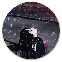 Коврик для мышки круглый Hell Girl Ai Enma Ojou