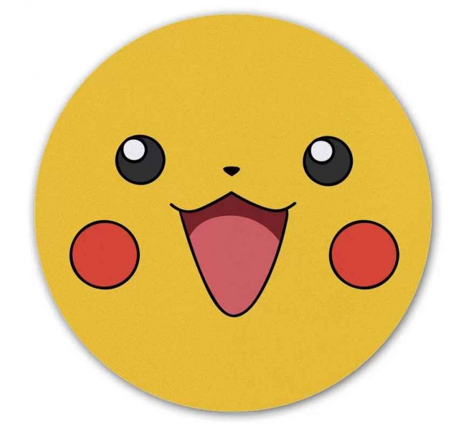 Коврик для мышки круглый Pokemon Pikachu face 