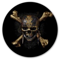 Коврик для мышки круглый Pirates of the Caribbean: Dead Men Tell No Tales Skull