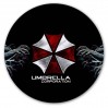 Коврик для мышки круглый Resident Evil Umbrella logo & Hands of zombies 