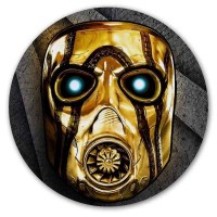 Коврик для мышки круглый Borderlands  Bandit Mask