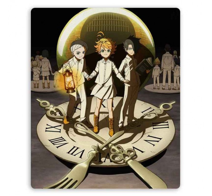 Коврик для мышки прямоугольный Yakusoku no Neverland Norman, Ray и Emma 