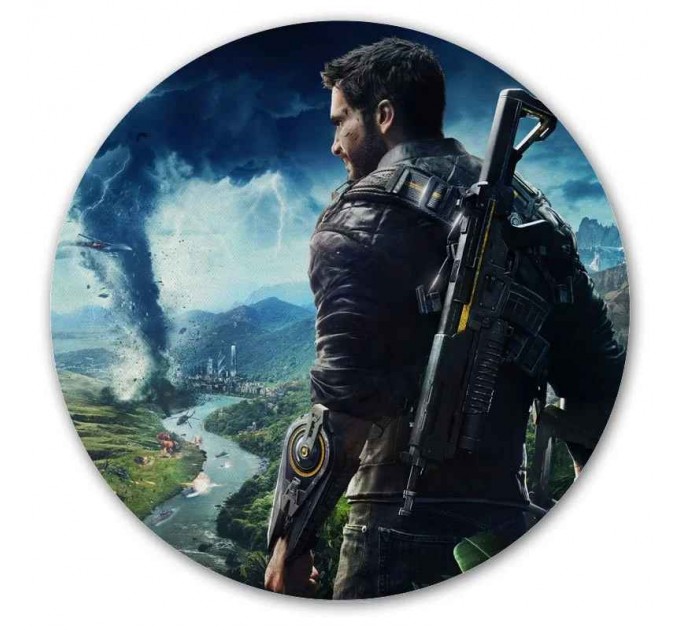 Коврик для мышки круглый Just Cause 4 Ricco Rodriguez 