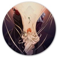 Коврик для мышки круглый Mahoutsukai no Yome - Эллиас и Чисэ