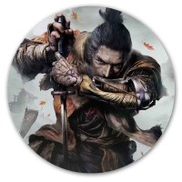 Коврик для мышки круглый Sekiro: Shadows Die Twice The Big Bad Wolf