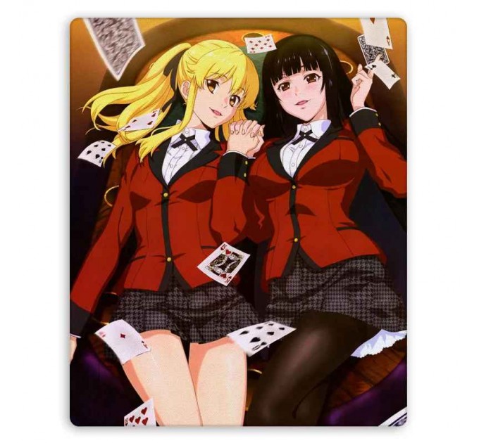 Коврик для мышки прямоугольный Kakegurui - Mary Saotome и Yumeko Jabami 