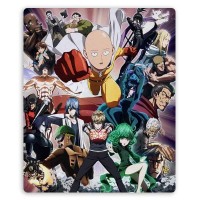 Коврик для мышки прямоугольный One Punch Man с основными персонажами