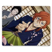 Коврик для мышки прямоугольный Bungou Stray Dogs - Ryuunosuke Akutagawa, Chuuya Nakahara