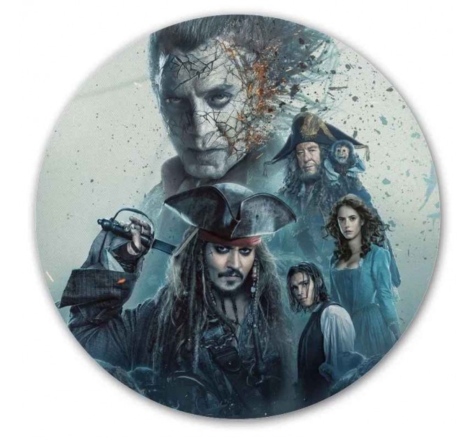 Коврик для мышки круглый Pirates of the Caribbean: Dead Men Tell No Tales 