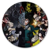 Коврик для мышки круглый Boku no Hero Academia Heroes vs. Villains