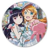 Коврик для мышки круглый OreImo - Кирино Косака и Куронеко