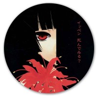 Коврик для мышки круглый Jigoku Shoujo Enma Ai