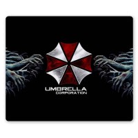 Коврик для мышки прямоугольный Resident Evil Umbrella logo & Hands of zombies