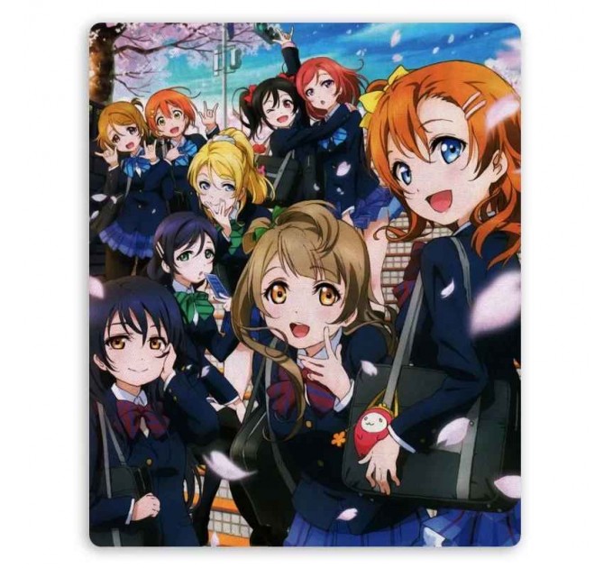 Коврик для мышки прямоугольный Love Live! с поп-идолами школы Отонокизаки 