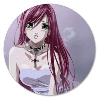 Коврик для мышки круглый Rosario+Vampire 