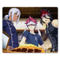 Коврик для мышки прямоугольный Shokugeki no Souma Souma, Akira и Ryou