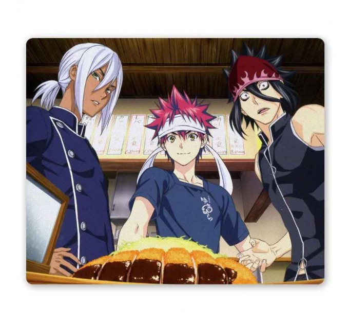 Коврик для мышки прямоугольный Shokugeki no Souma Souma, Akira и Ryou 