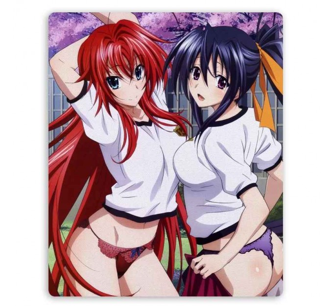 Коврик для мышки прямоугольный High School DxD - Rias Gremory, Akeno Himejima 