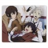 Коврик для мышки прямоугольный Bungou Stray Dogs - Osamu Dazai, Ranpo Edogawa, Atsushi Nakajima 