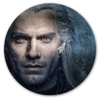 Коврик для мышки круглый The Witcher Geralt