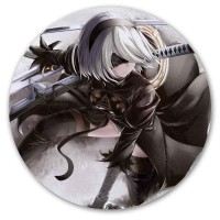 Коврик для мышки круглый NieR: Automata - YoRHa B