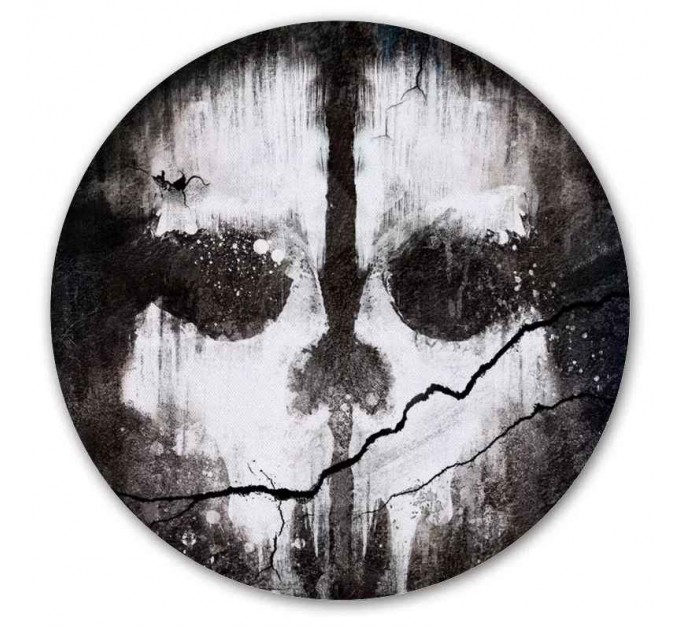 Коврик для мышки круглый COD Ghosts Skull 